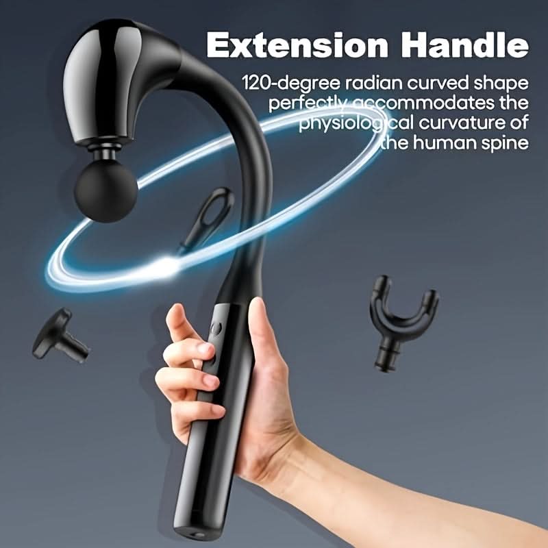 Adjustable Speed Deep Tissue Massage Gun - Ergonomic U-Shaped Massager