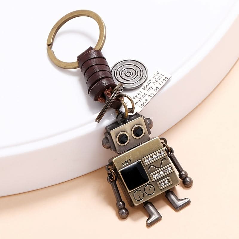 Vintage Robot Keychain for Men – Cute Mechanical Durable Design