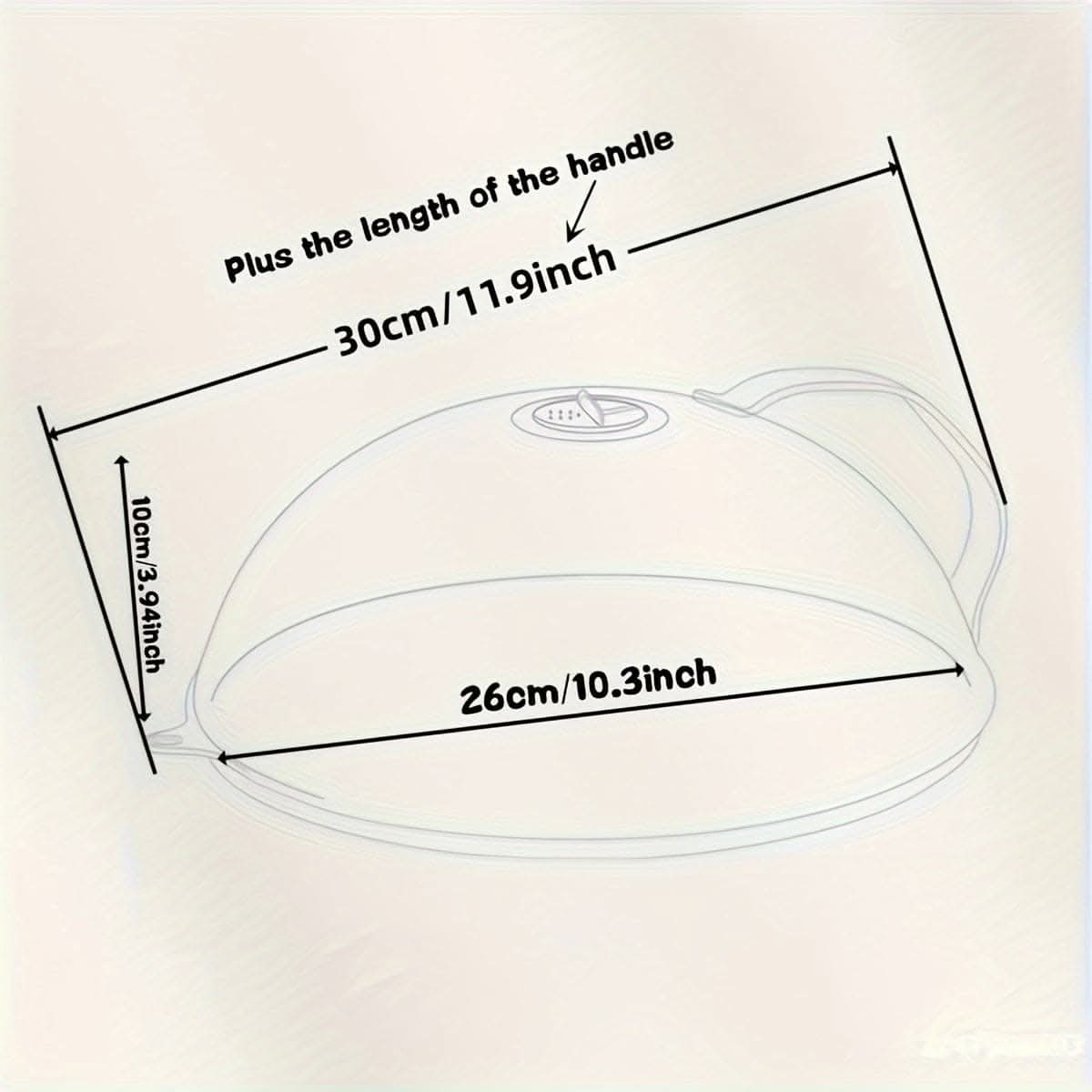 Microwave Oven Splash Proof Cover - Clear Transparent Food Protector