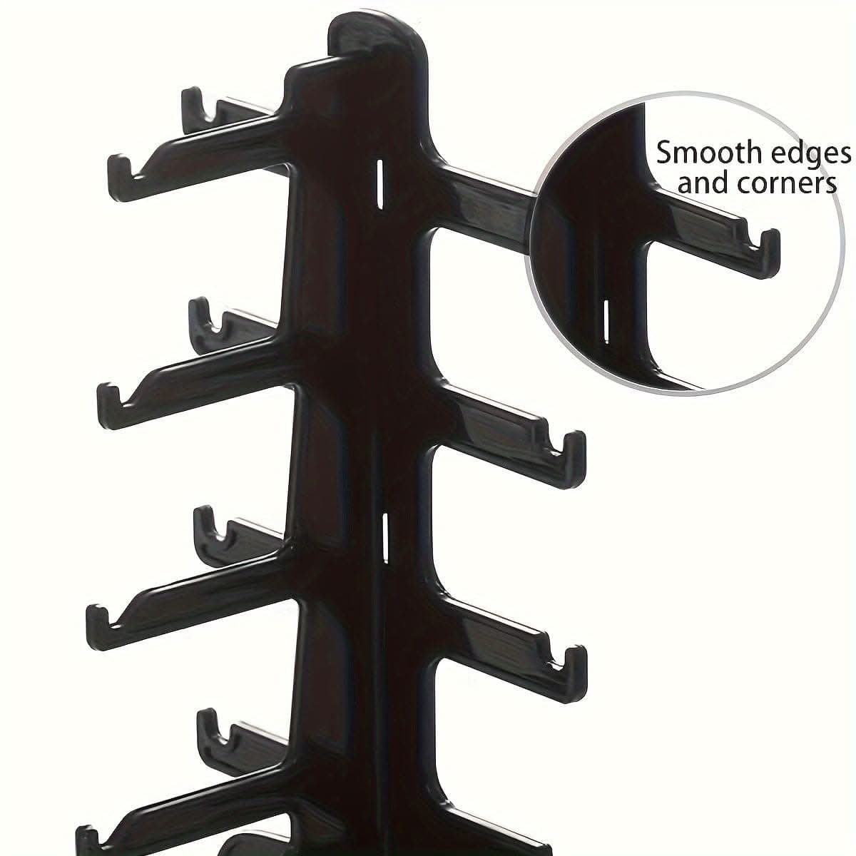 Simple Countertop Glasses Rack – Prong Design & Non-Slip