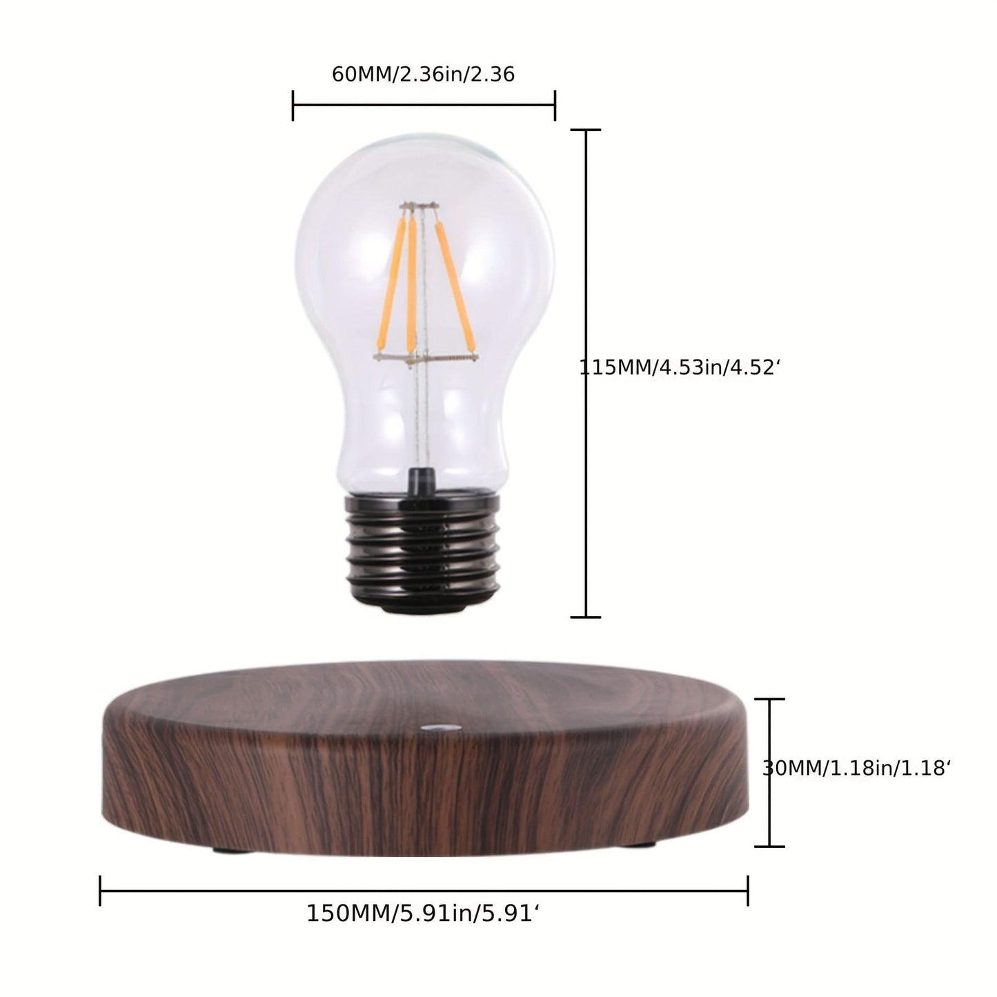 Magnetic Levitation Floating Light Bulb - Modern Night Light