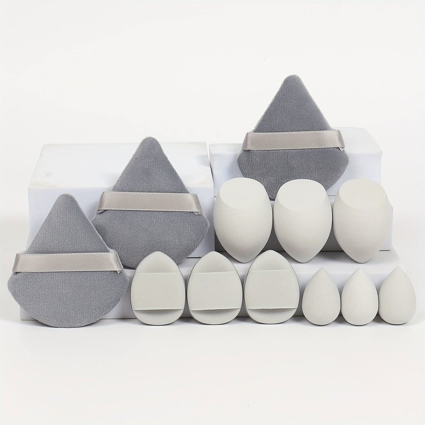 12-Piece Makeup Sponge Puff Set for All Skin Types