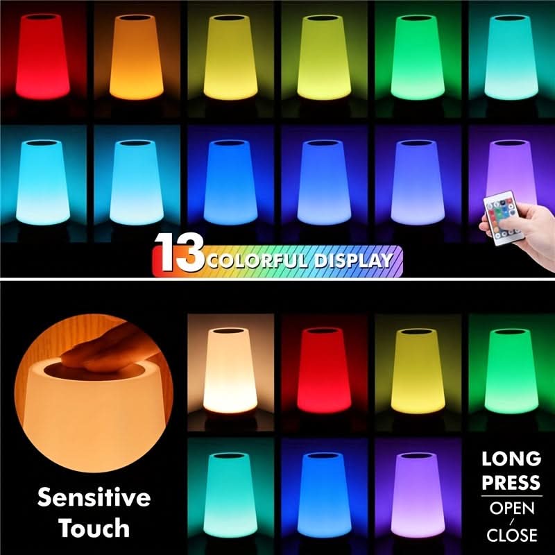 Cozy Color-Changing Touch Bedside Lamp