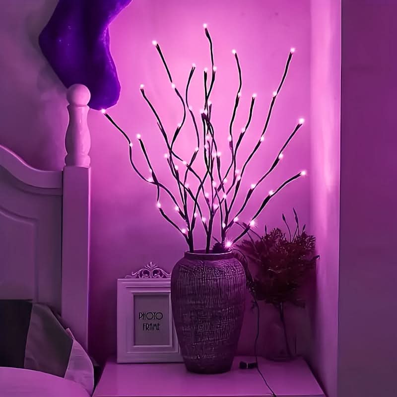 Adjustable Plastic LED Branch Lights – 20 LED Battery-Operated Tabletop