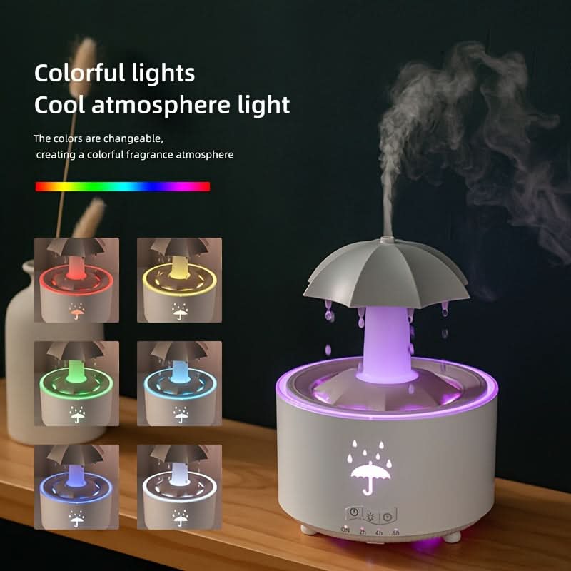 Umbrella Lamp Humidifier with LED Night Light