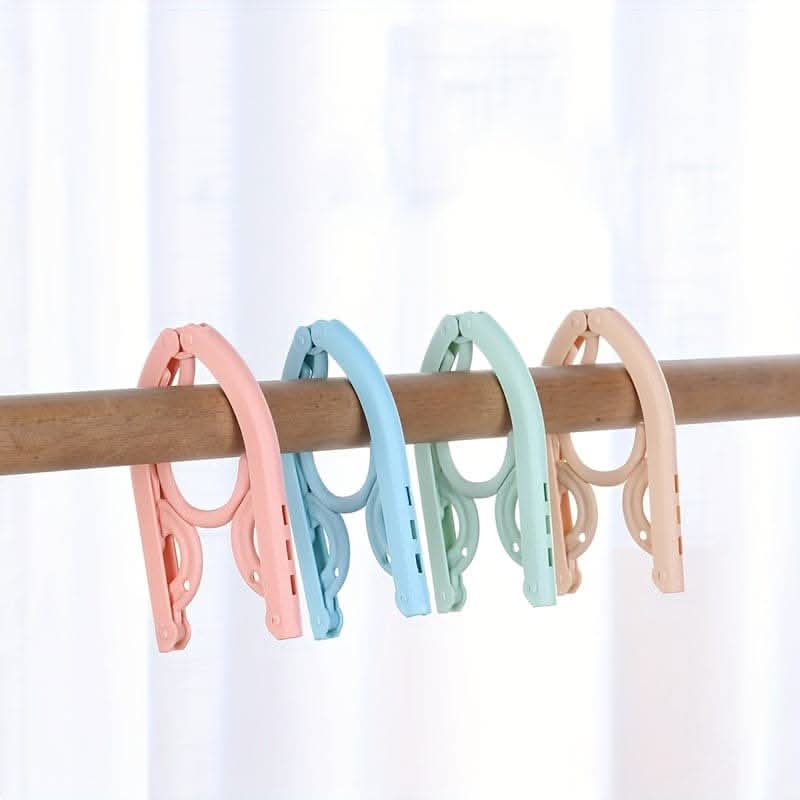 10pcs Premium Foldable Travel Cloth Hangers – Space-Saving & Durable