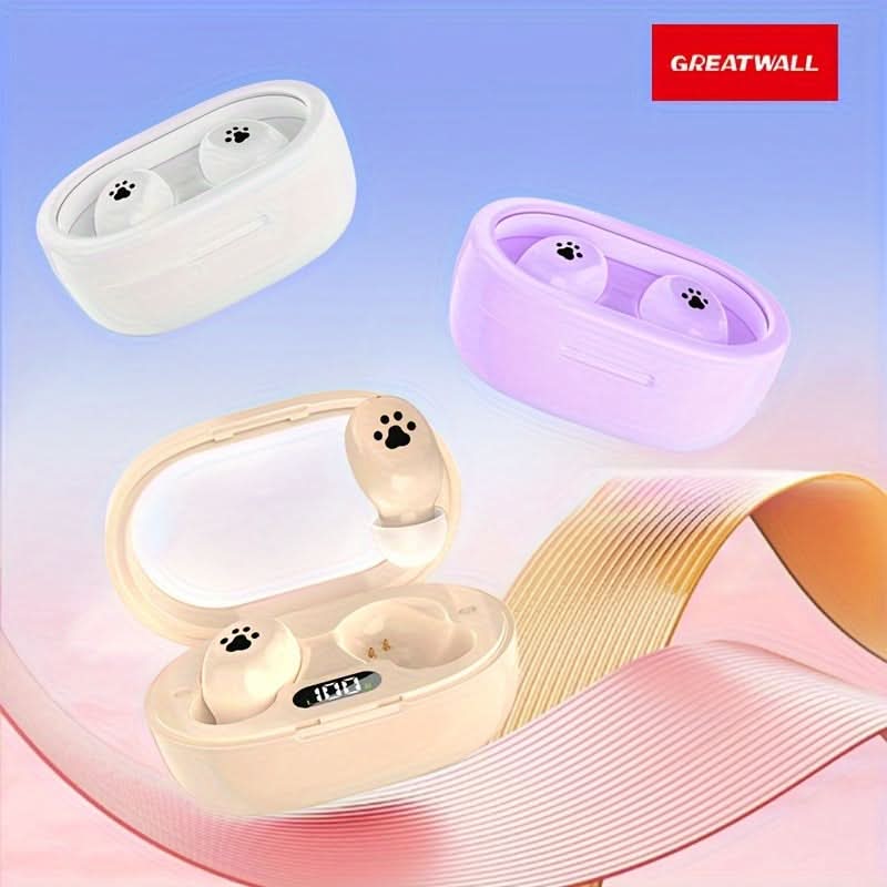 V5.3 Wireless Earbuds, LED Digital Display, HiFi Sound