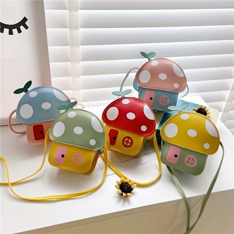 Mushroom-Shaped Crossbody Bag for Kids