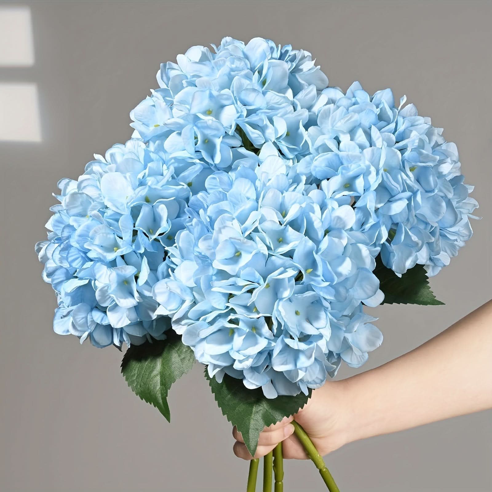 Artificial Hydrangea Flower Set, Realistic Outdoor Decor
