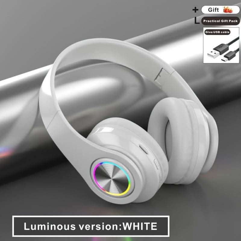 Wireless Headphones with Deep Bass - Lightweight, Foldable Earbuds