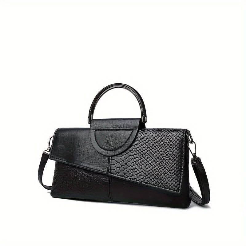 Retro Crocodile Pattern Handbag - Women's Elegant Clutch Purse