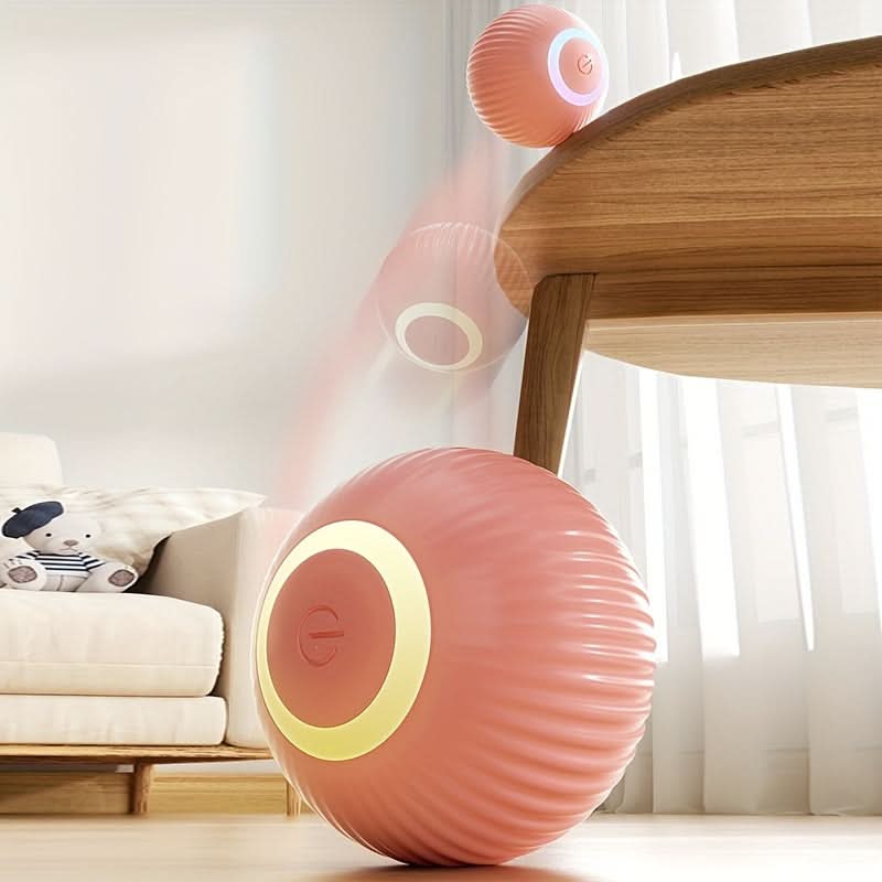 Smart Rolling Cat Toy – USB Rechargeable Electric Teasing Ball for All Breeds