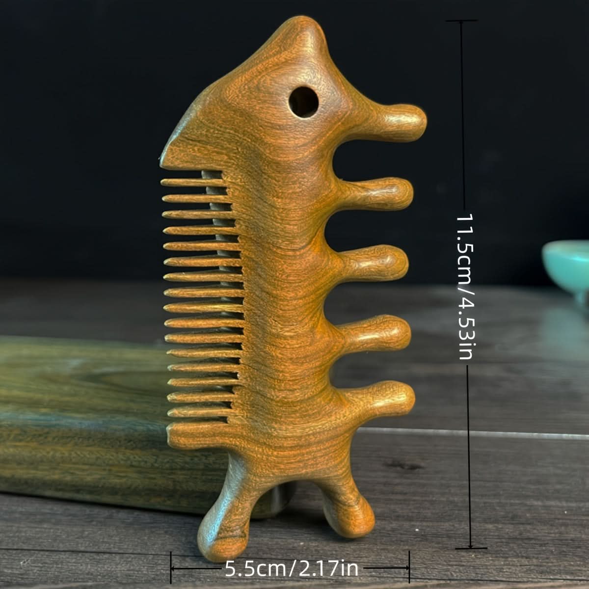 3-in-1 Wooden Massage Hair Brush Comb