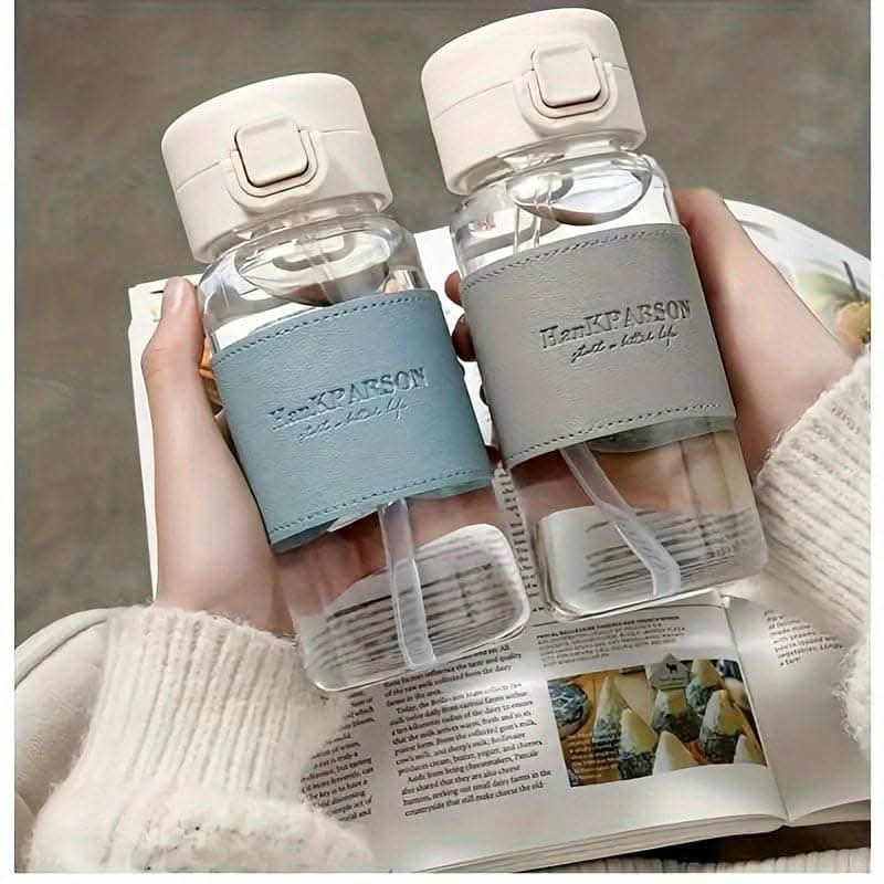 500ml Leakproof Plastic Water Bottle with Straw