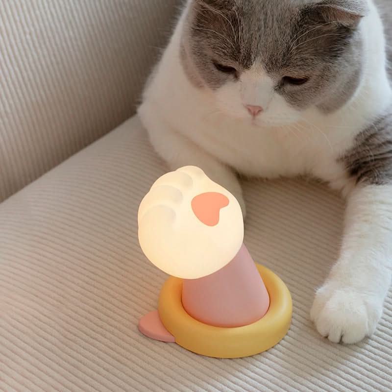 Rechargeable Pink Cat Paw Touch Sensor Lamp