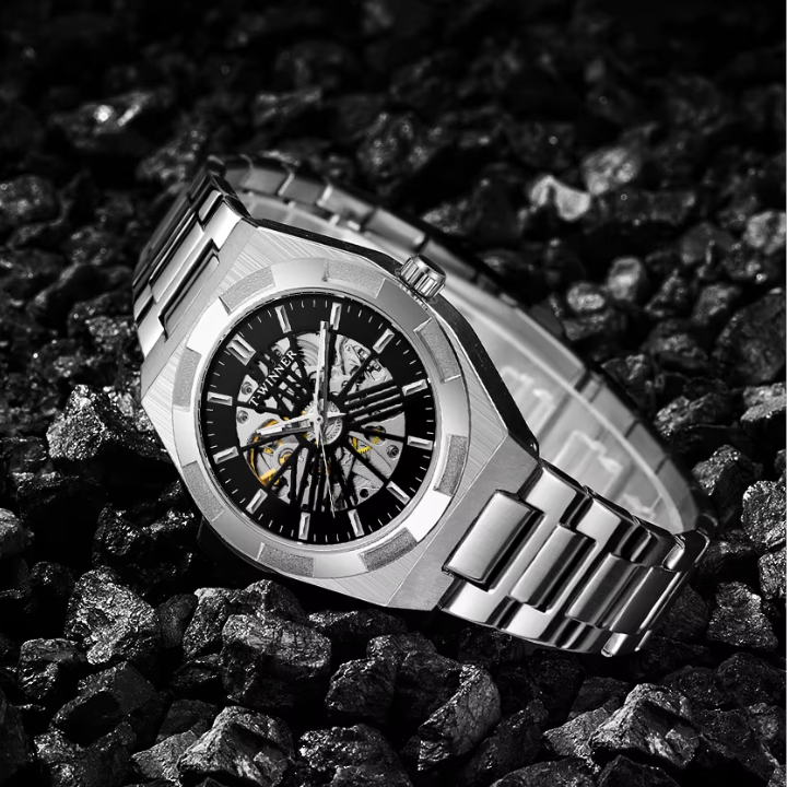 T-Winner Men’s Automatic Stainless Steel Watch – Luxury Business Wristwatch