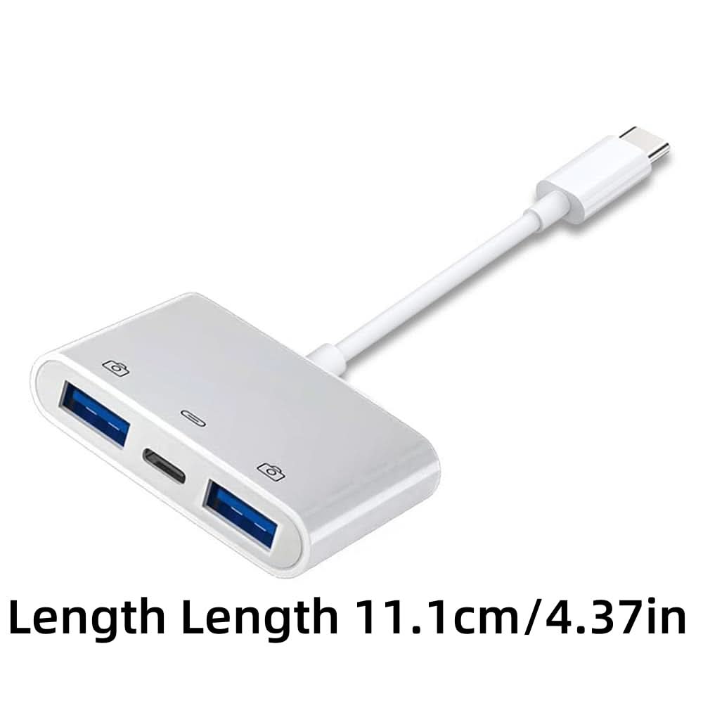 Type-C to Dual USB-A Adapter with PD