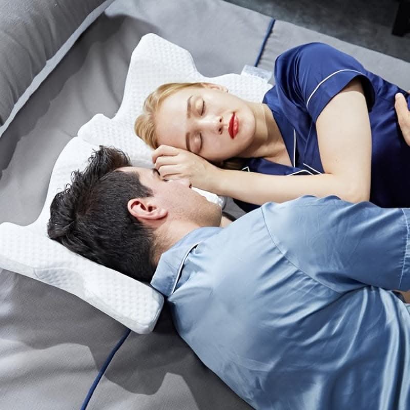 Plush Couple Pillow with Memory Foam - Removable Cover for Ultimate Comfort