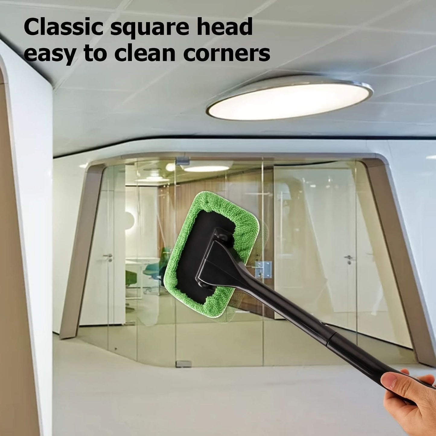 Long Handle Car Windshield Cleaner – Easy-Grip Glass Cleaning Tool