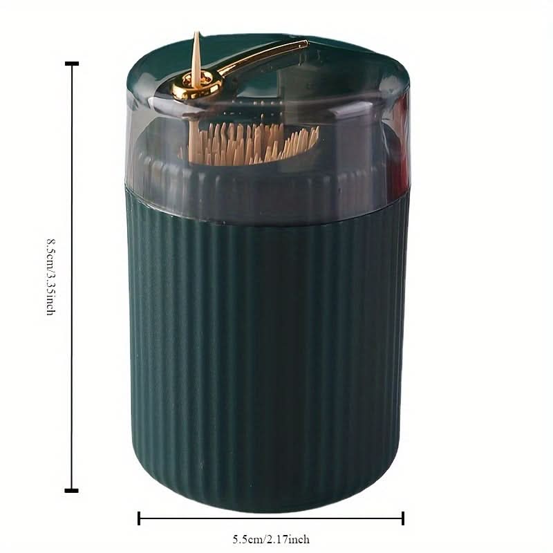 Automatic Pop-Up Toothpick Holder, Elegant Storage Box