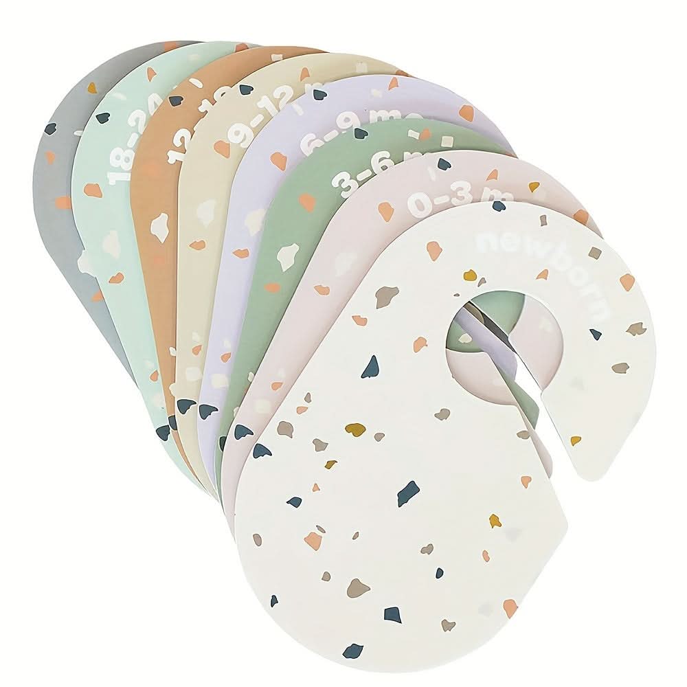 8pcs Newborn Closet Dividers – Double-Sided Size Organizers for Baby Clothes