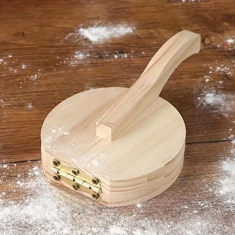 Eco-Friendly Wooden Dumpling Press - Handmade Tool