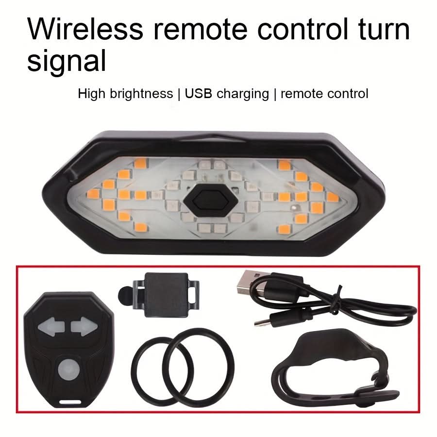 USB Rechargeable LED Bicycle Turn Signal Light