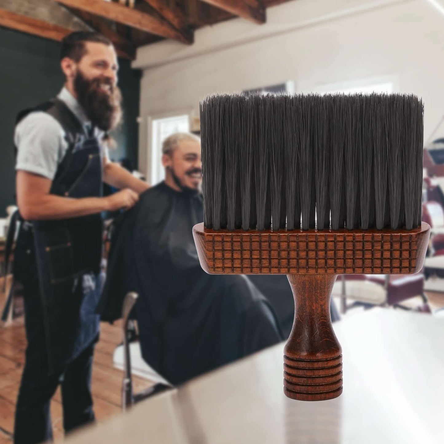 Barber Neck Duster Brush – Soft Nylon Bristles for Hair Cutting & Styling
