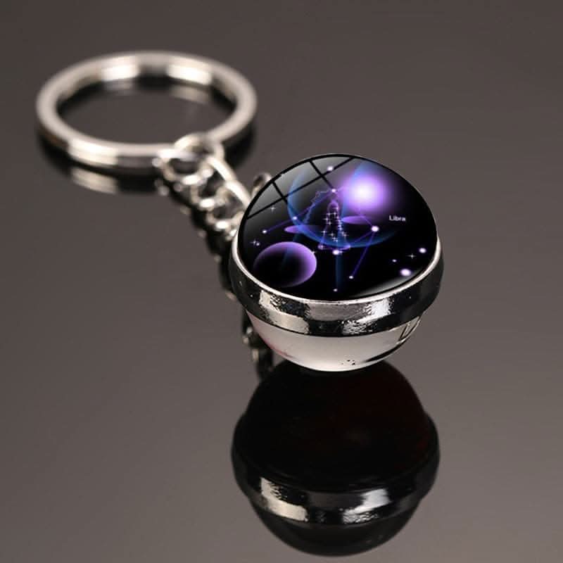 12 Constellations Luminous Car Keychain Pendant