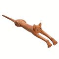 Wooden Back Scratcher – Long-Handle Cat-Shaped Massager