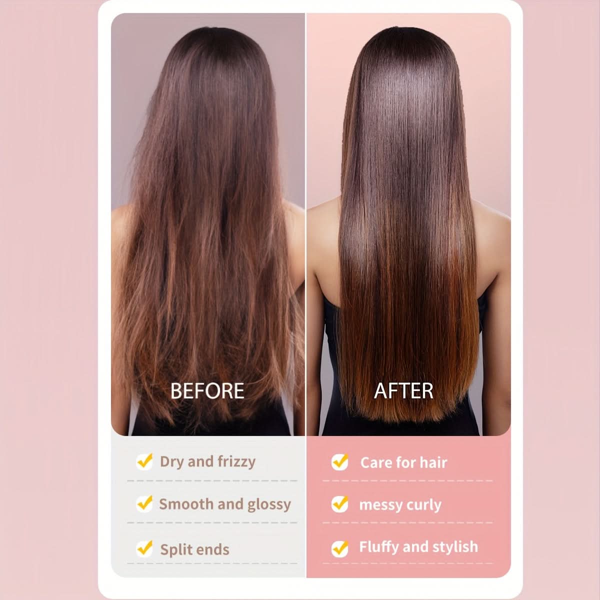 Ceramic Mini Hair Straightening Comb, 4 Temp Settings