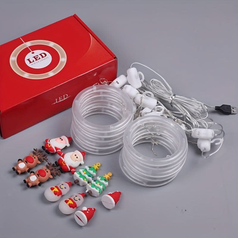USB LED Christmas Santa Light String for Decor