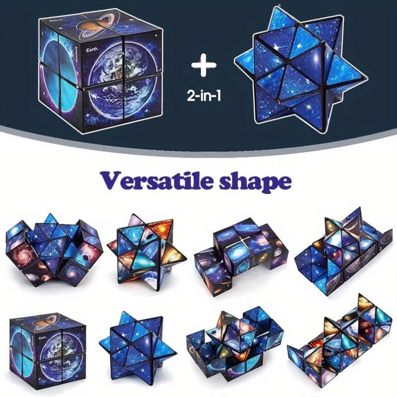Space Infinity Cube Fidget Toy – Space-Themed 3D Puzzle Star Cube