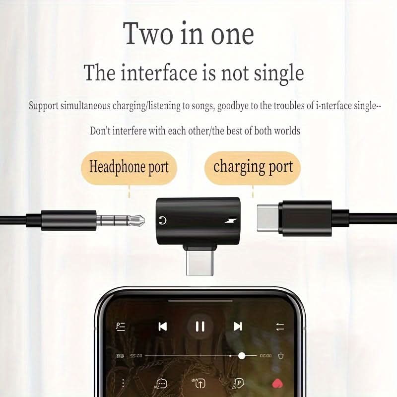 60W Type-C to 3.5mm Adapter for Audio
