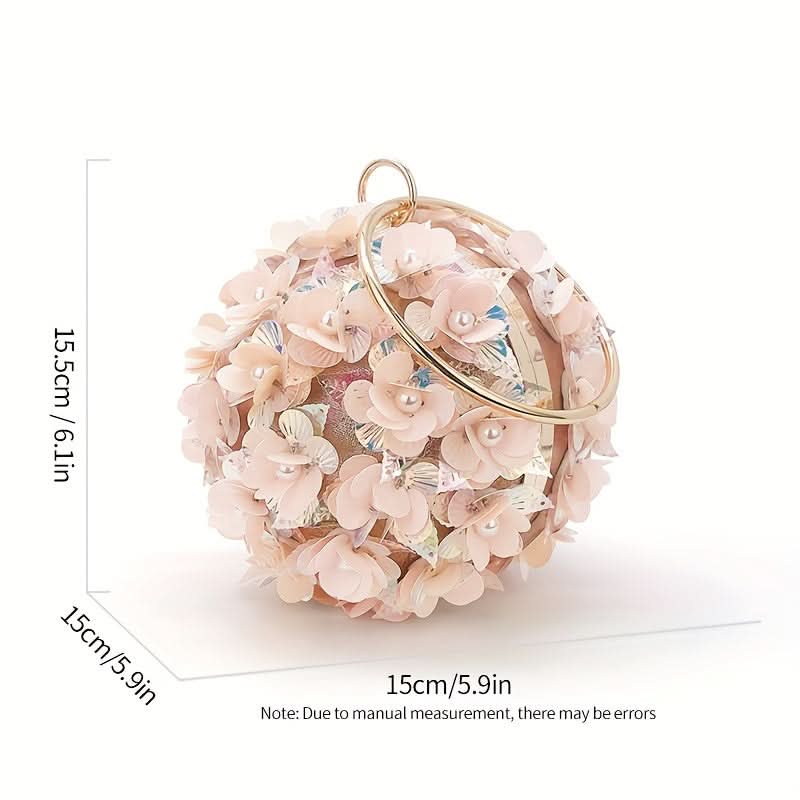 Elegant Pink Rhinestone Clutch Purse for Women