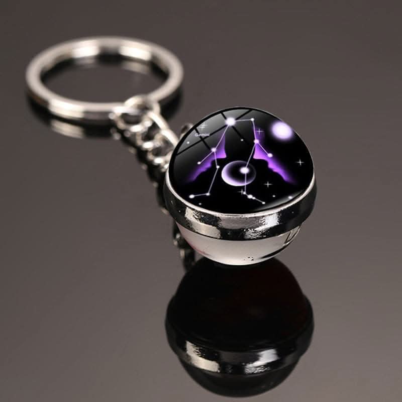 12 Constellations Luminous Car Keychain Pendant