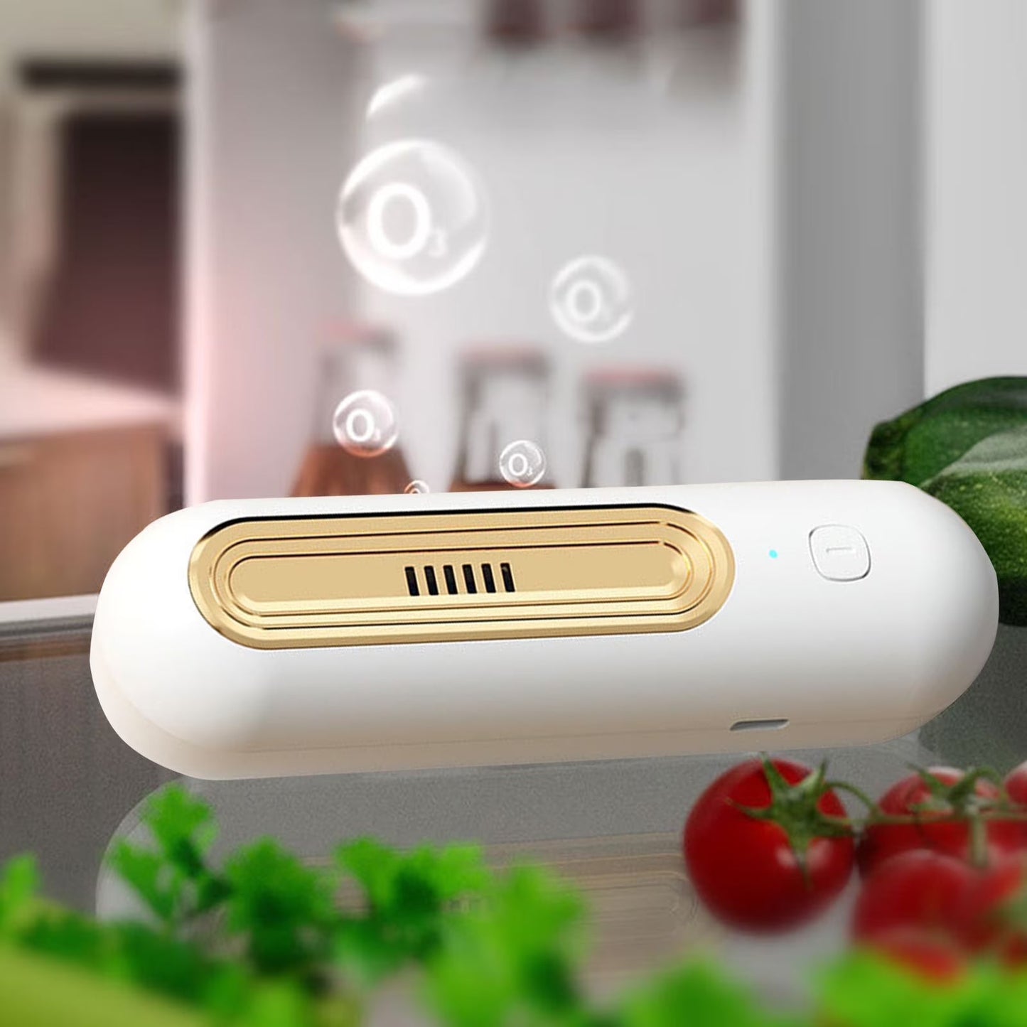 Refrigerator Deodorizer – Ozone Air Purifier for Odor Removal, Food Preservation & Fresh Storage
