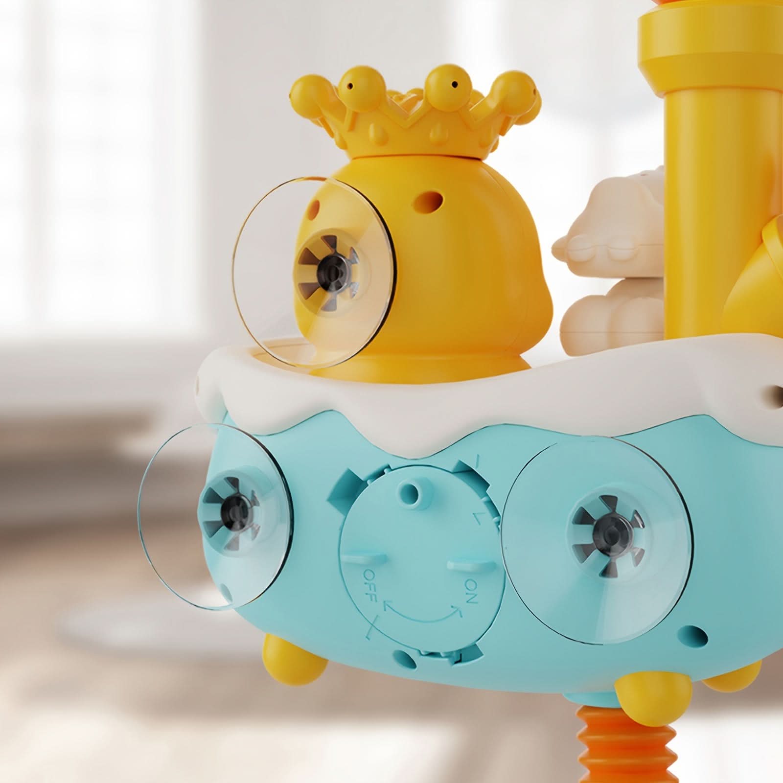 Baby Shower Toy with Electric Sprinkler-Fun Duck Water Play Bathtub Toy Set for Infants