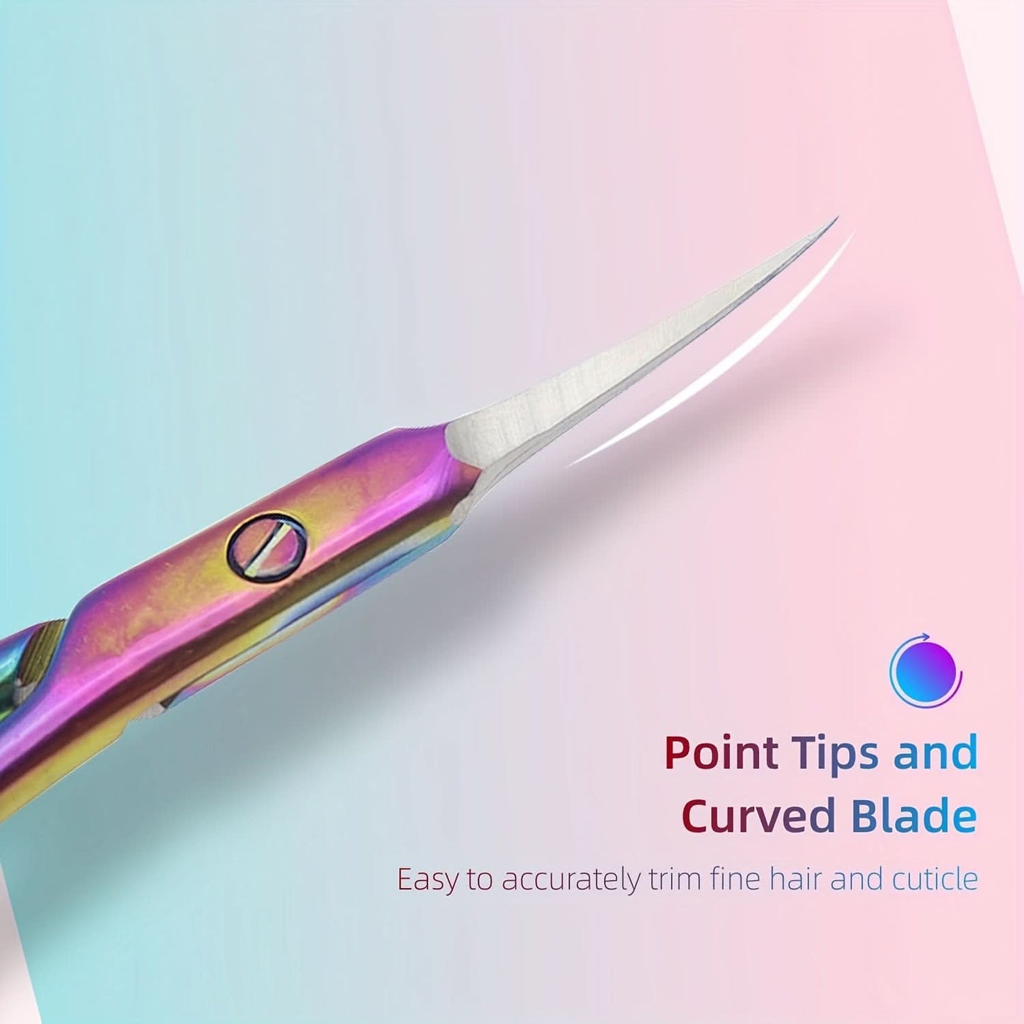 3pcs Professional Stainless Steel Cuticle Scissors