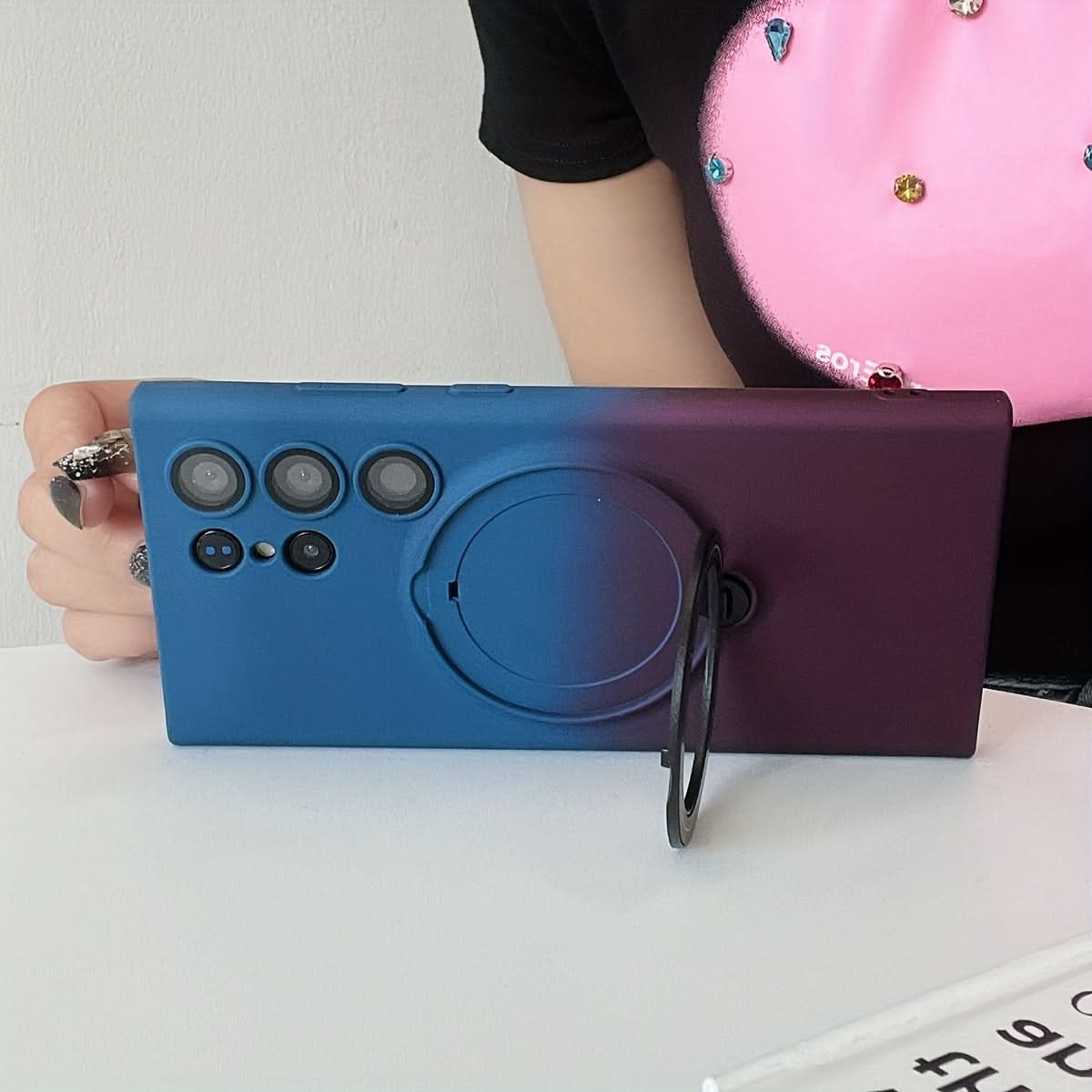 Retro Magnetic Case with Lens Protector for Samsung Galaxy S23 Series