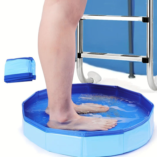 Portable Folding Foot Bath Basin – Collapsible PVC Foot Wash Tub
