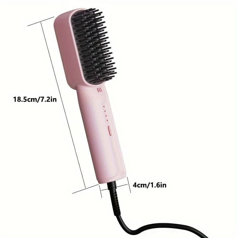 4-Temperature Adjustment Mini Hair Straightening Comb