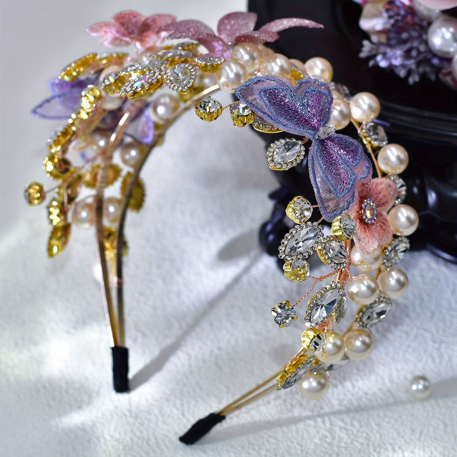 Elegant Rhinestone Iron Alloy Hairband for Women