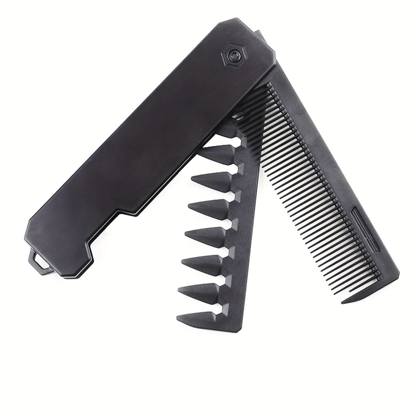 Portable Dual-Tooth Folding Hair Comb