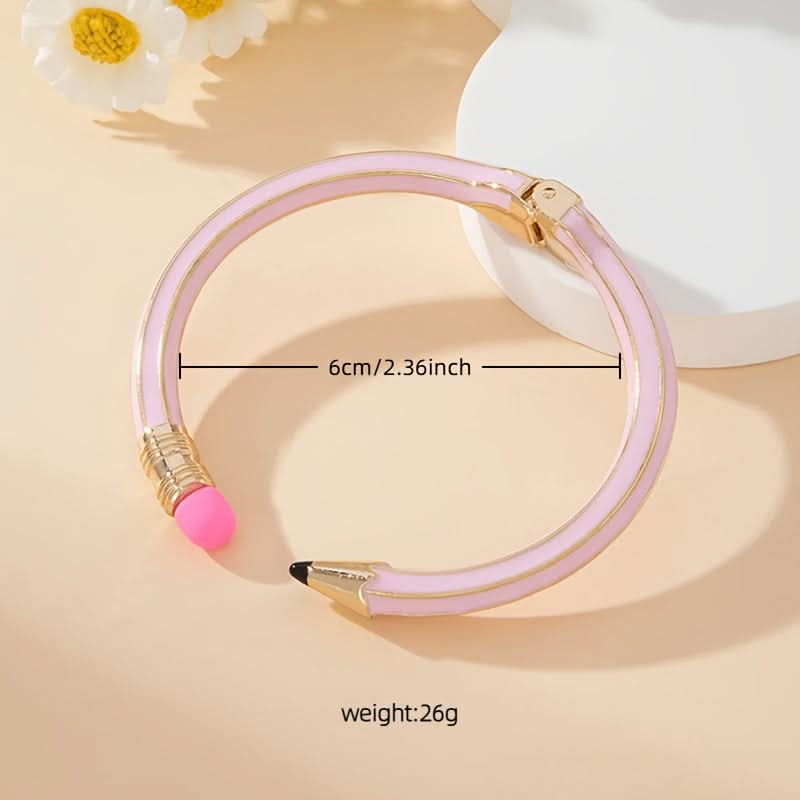 Chic Pencil Design Zinc Alloy Cuff Bracelet
