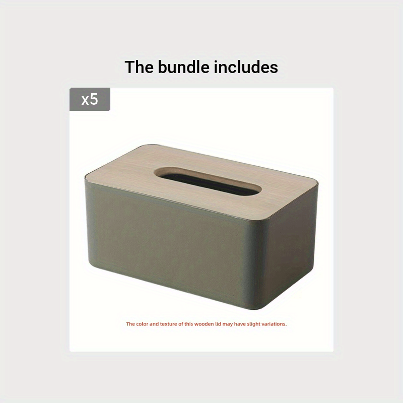 Wooden Tissue Box Holder for Home & Office