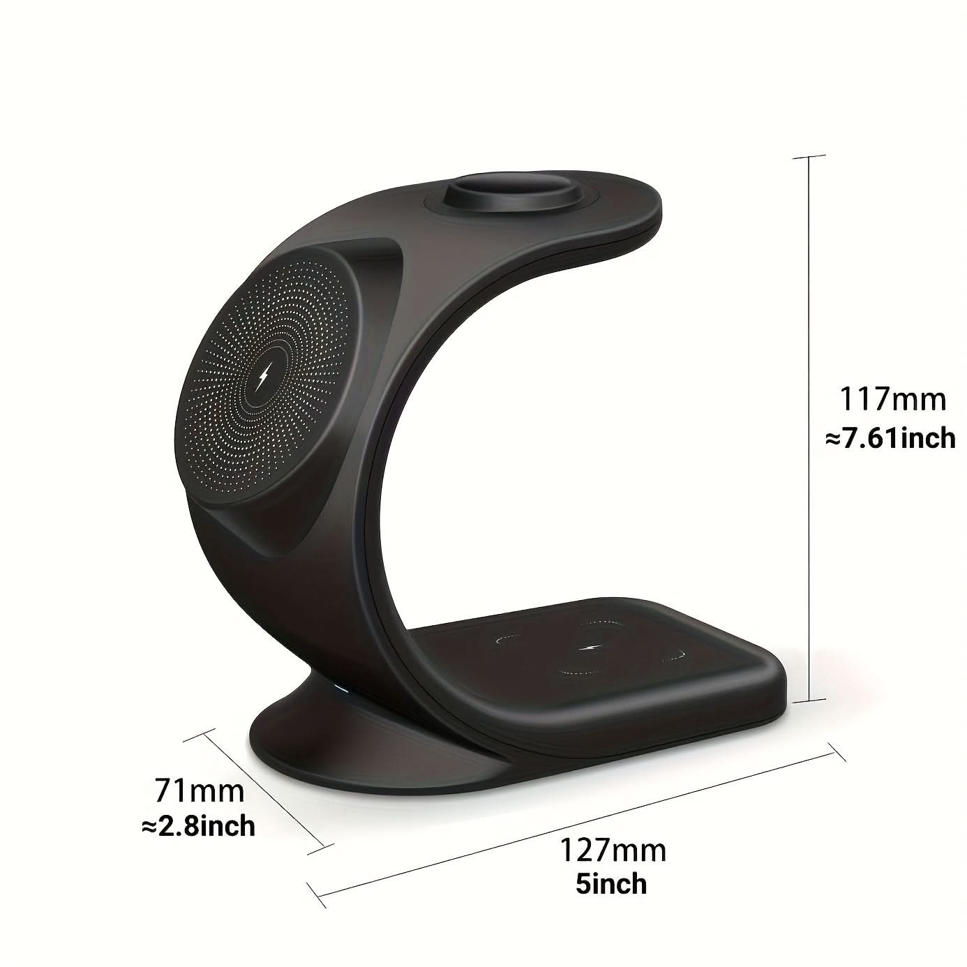 3-in-1 Wireless Charging Station for iPhone, Apple Watch, and Air Pods
