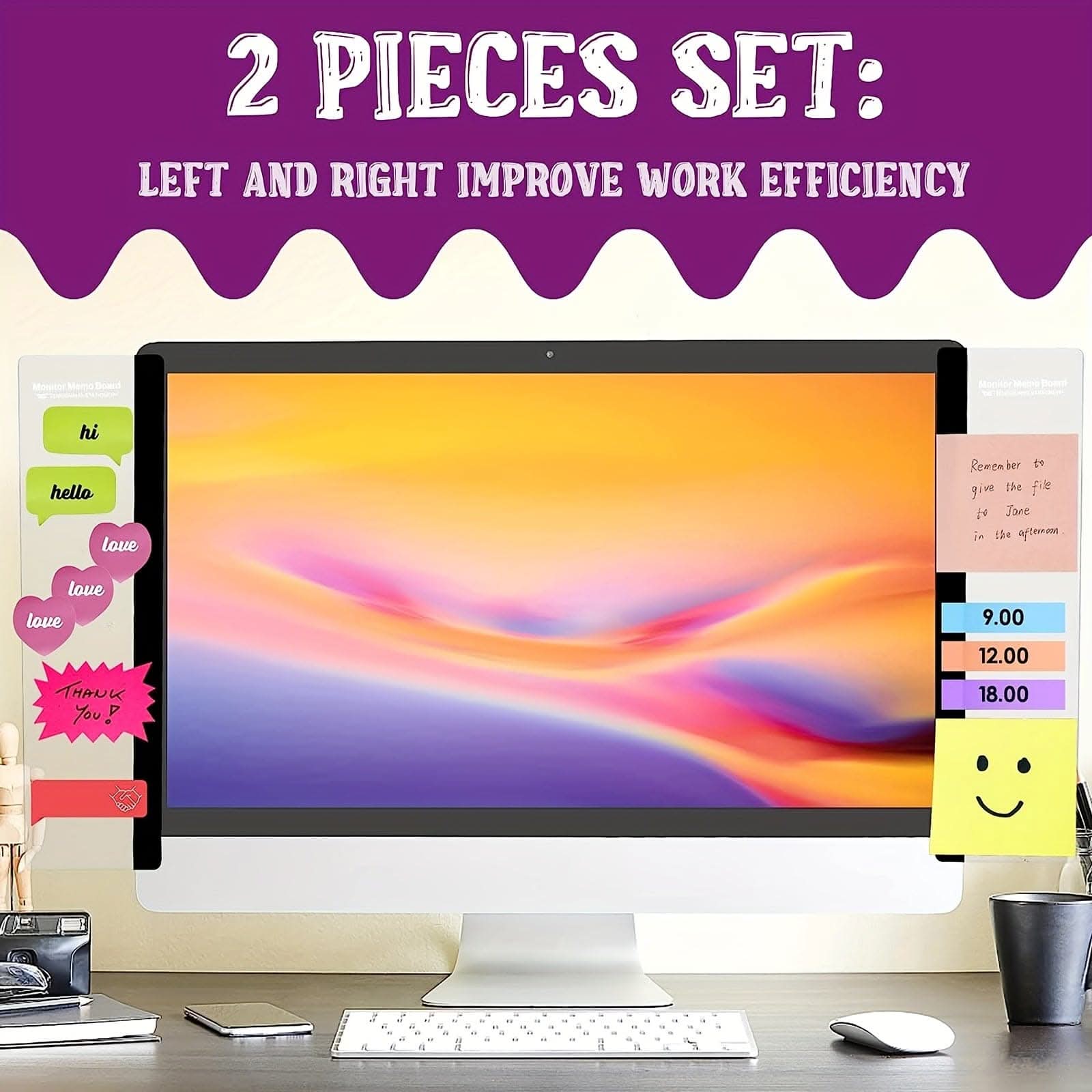Sleek Monitor Memo Board Clip – Stylish Note Holder