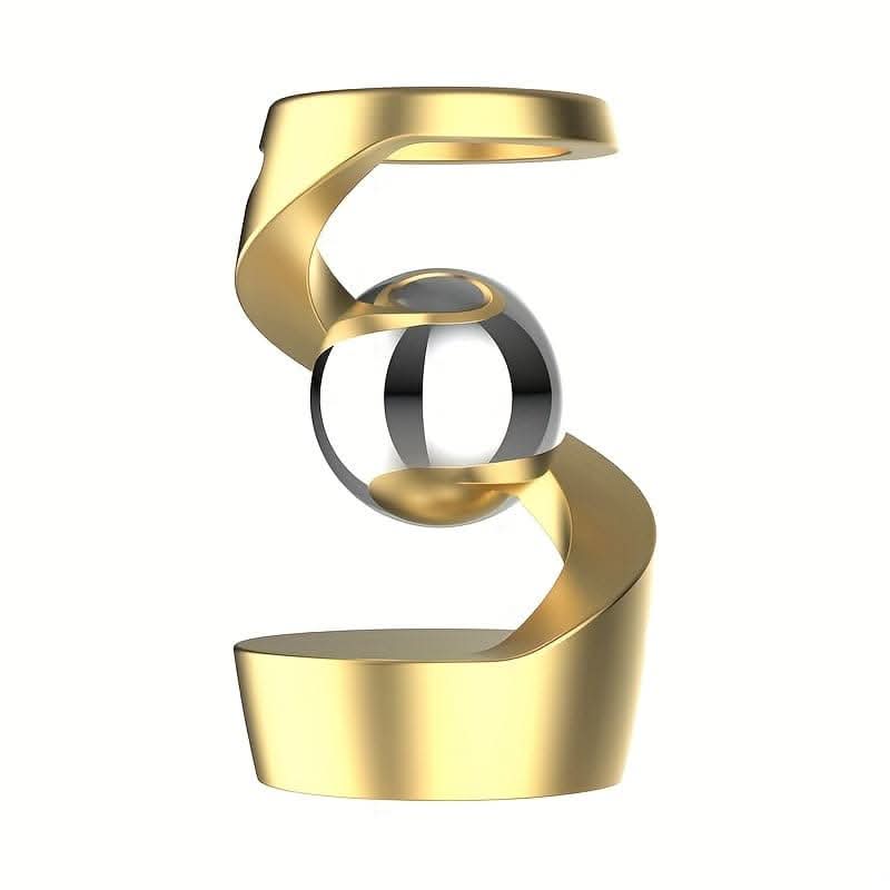 Metal Kinetic Desk Sculpture – Rotating Balance Art for Office & Home Decor