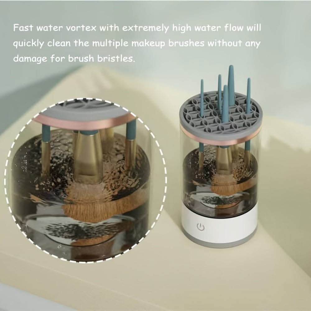 Electric Makeup Brush Cleaner - Automatic Spinning Cosmetic Tool